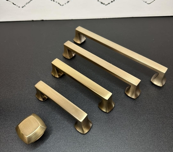 Cabinet Hardware Flared Base Graduated Size Furniture Knobs