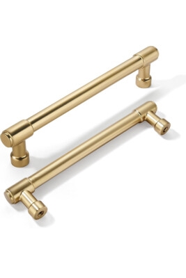 Cabinet Pulls T-Bar Design Cylindrical Bathroom Vanity Handles