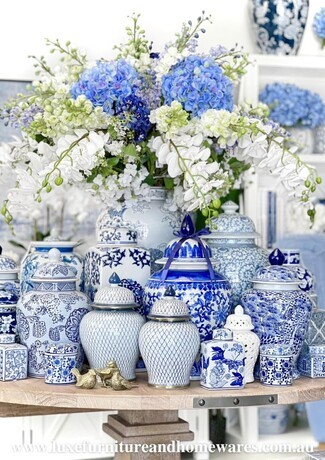 Ceramic Vessel Collection Lattice Texture Coastal Decor