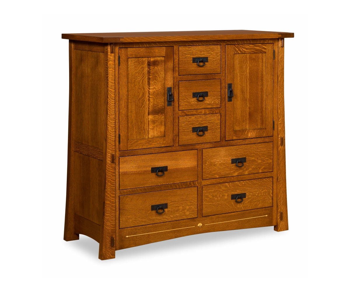 Chest Of Drawers Quarter Sawn Grain Tapered Frame