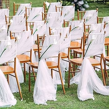 Chiavari Chair Metallic Gold and Calla Lily Accents