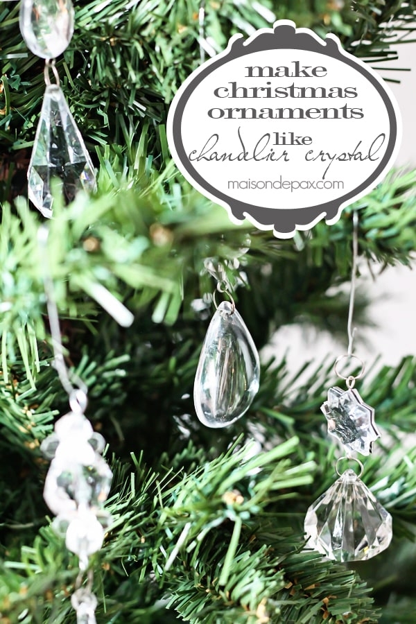 Christmas Ornament Chandelier Style Vintage Glass Tree Decor