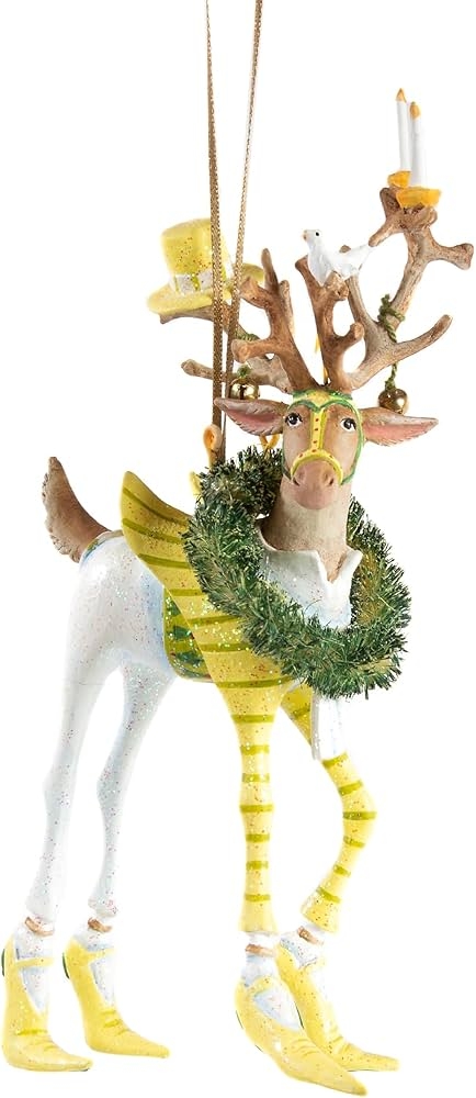 Christmas Ornament: Striped Legs and Striped Holiday Decor