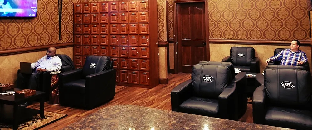 Club Chair with Logo Embroidery and Clubroom Style