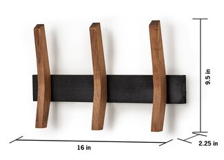 Coat Rack featuring Sculptural Form and Matte Black Base