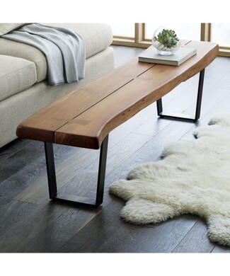 Coffee Table Butterfly Joints Split Top Live Edge Wood