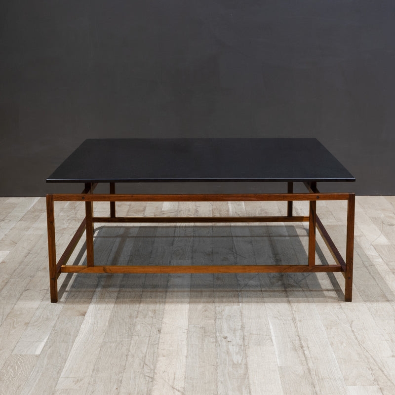 Coffee Table Floating Top Rosewood Grain Accent Table