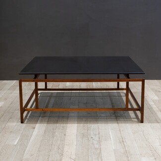 Coffee Table Floating Top Rosewood Grain Accent Table