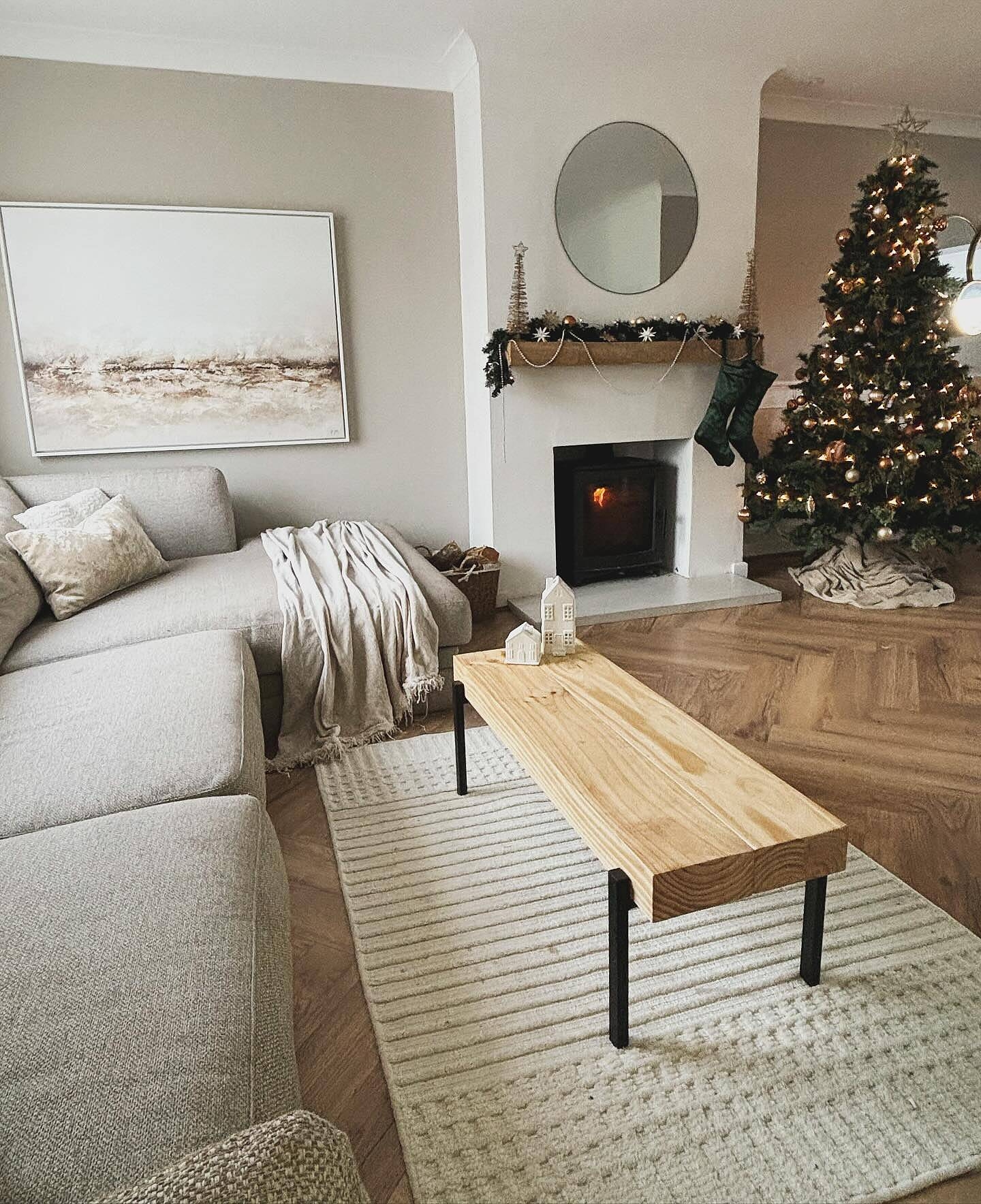 Coffee Table Narrow Rectangular Top Matte Black Legs