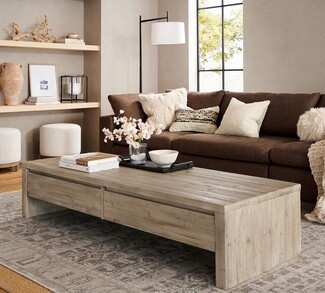 Coffee Table Reclaimed Wood Texture 74 Inch Length