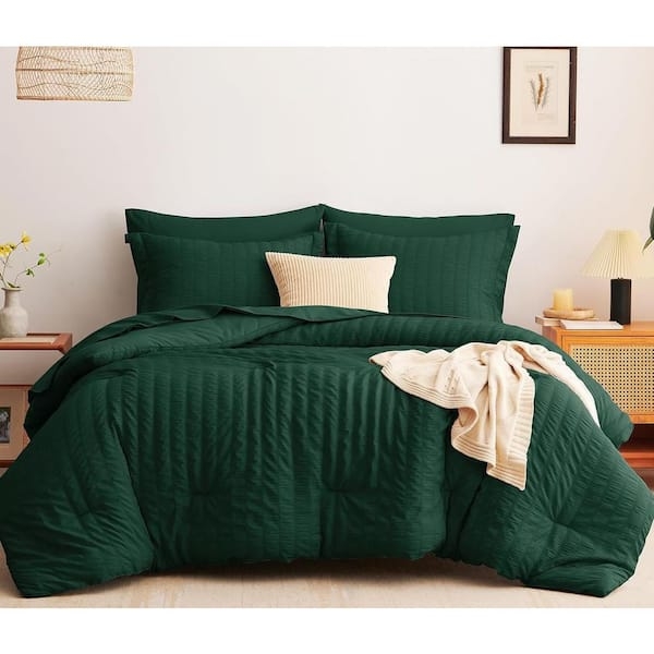 Comforter Set Vertical Ribbed Textured King Comforter Set