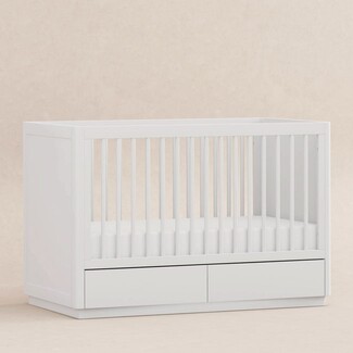 Convertible Storage Crib Modern Opaque Handle-less Fronts