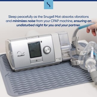 CPAP Protective Mat with Wavy Ridges Noise Reducing Surface