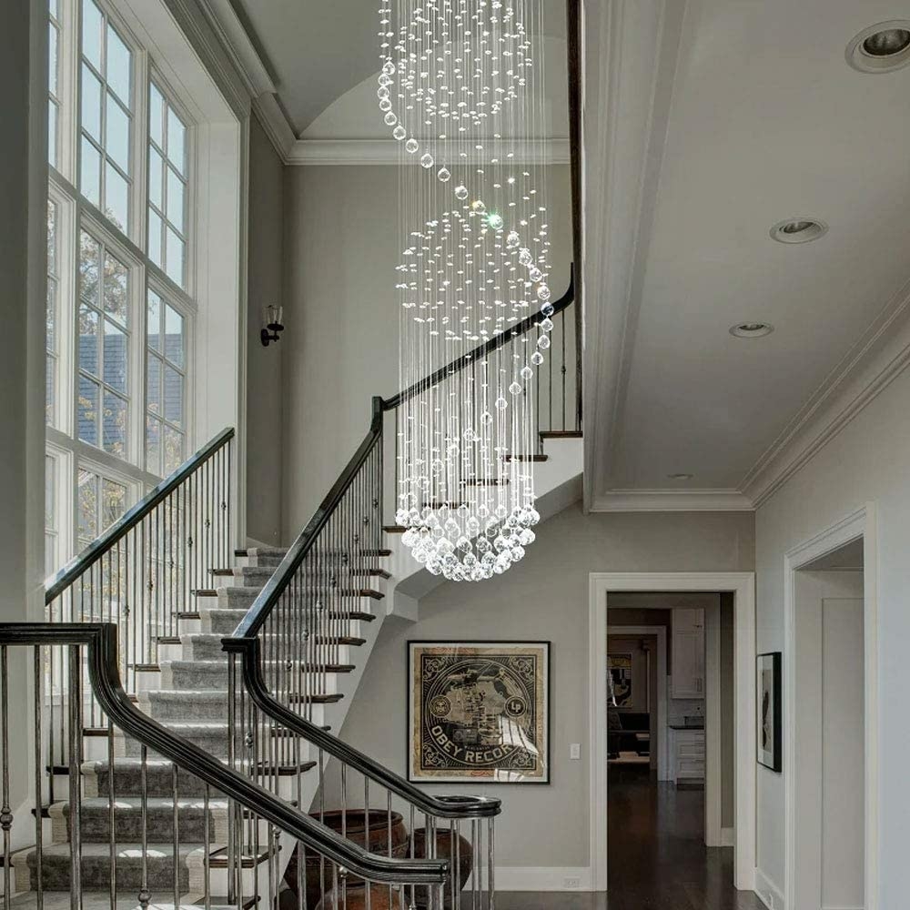 Crystal Chandelier Triple Orb Design Triple Ball Light