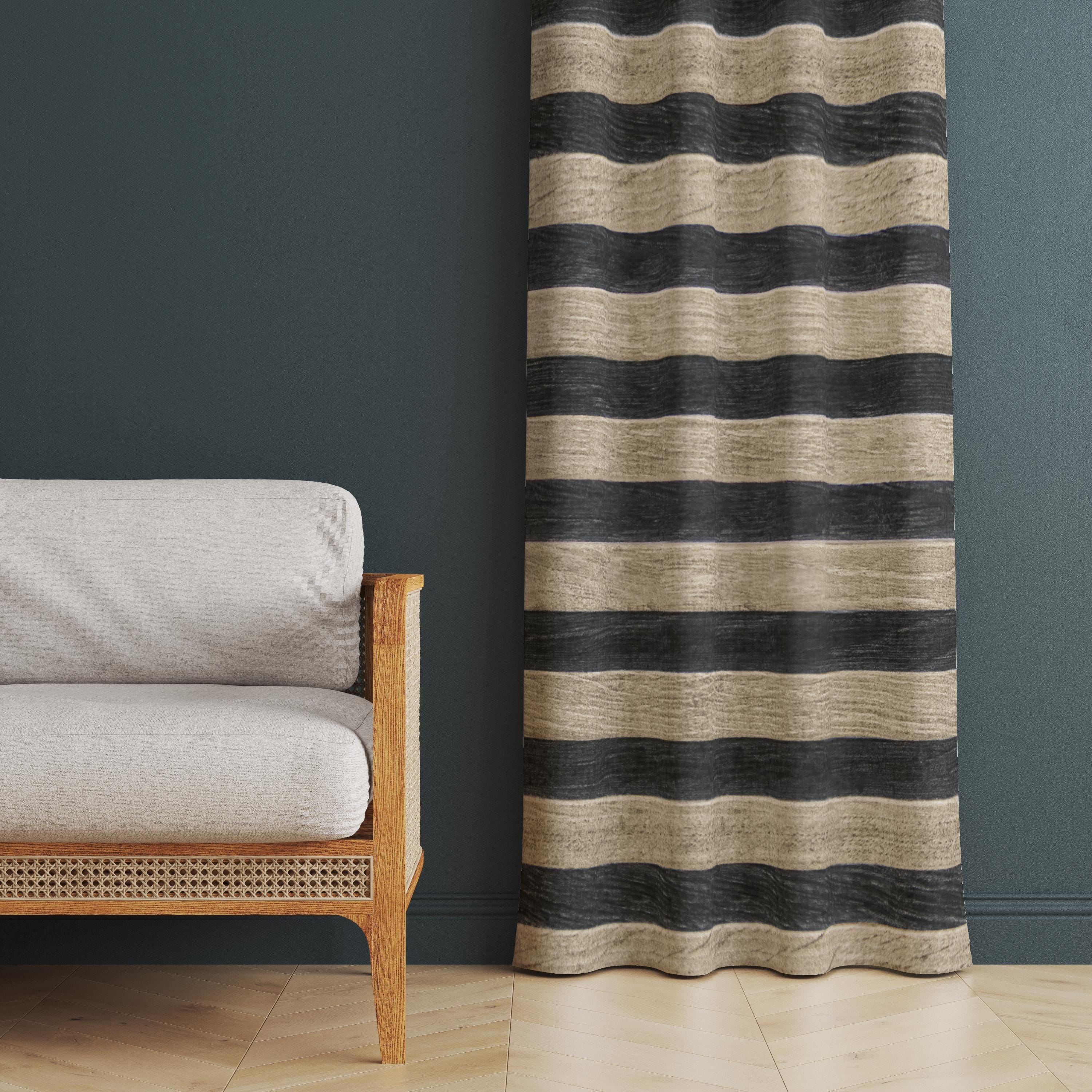 Curtain Panel: Matte Textured Farmhouse Cane Webbing