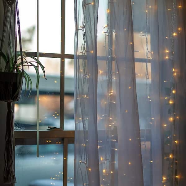 Curtain String Lights Silver Wire Fairy Lights