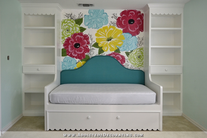 Daybed Built In Scalloped Trim Custom Trundle Bed