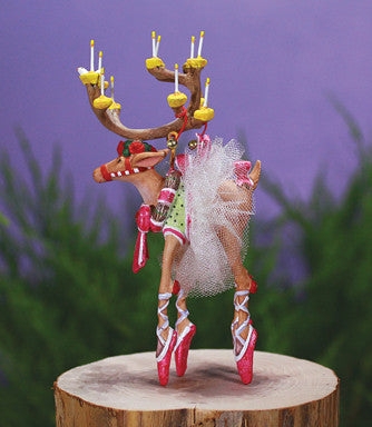 Decorative Figurine: Ballet Pointe Shoes Ballet Reindeer Decor