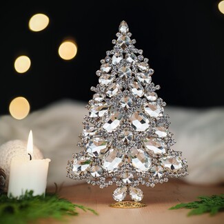 Decorative Tree Rhinestone Composition Crystal Holiday Center