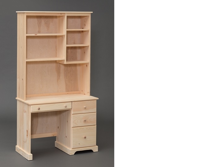 Desk With Hutch Light Blonde Natural Wood Desk Hutch