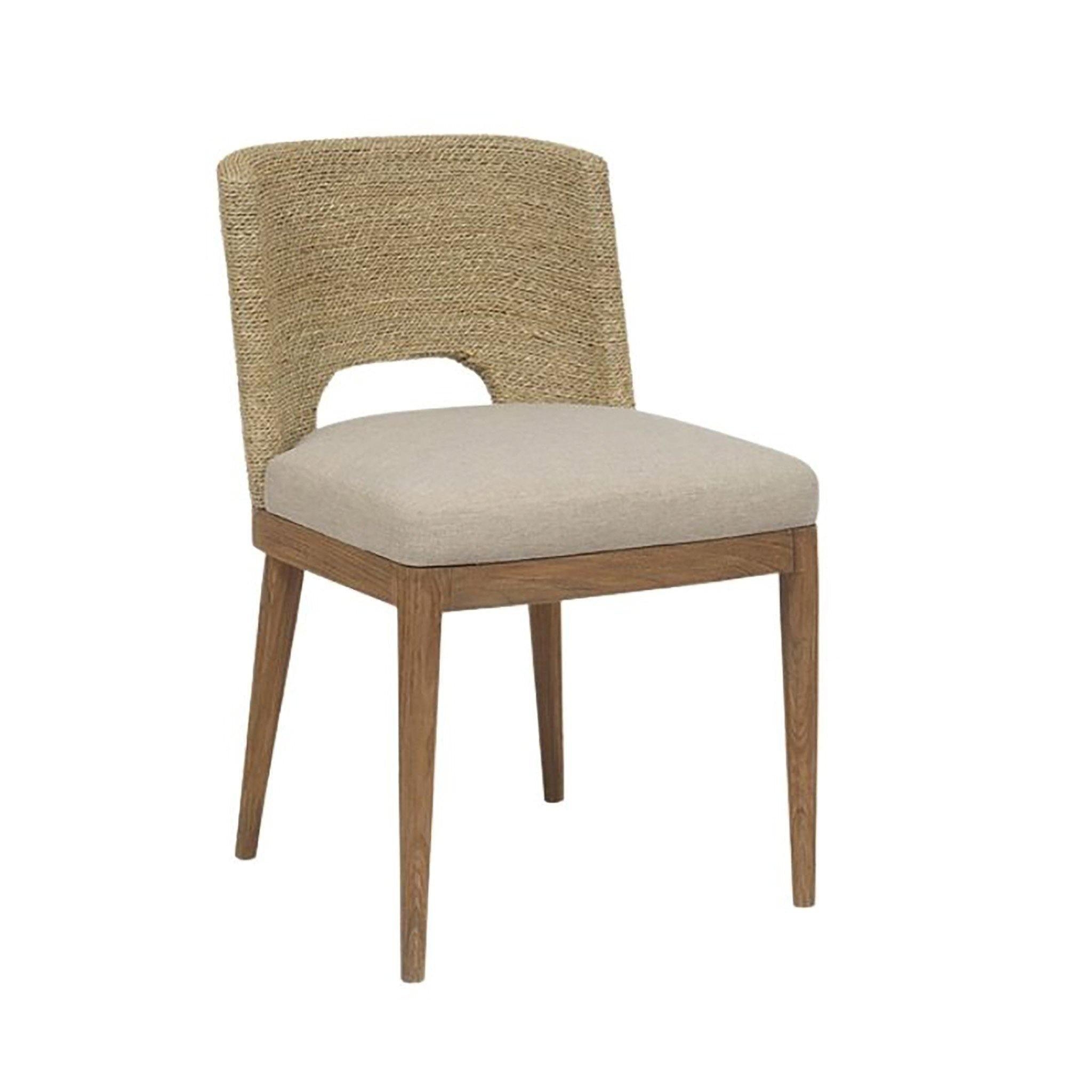 Dining Chair Back Cutout Upholstered Organic Modern