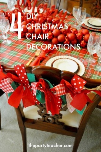 Dining Chair Fabric Scrap Bunting for Holiday Decor