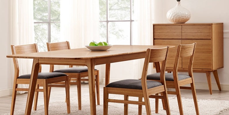Dining Chair Sable Finish Scandinavian Wood Dining Set