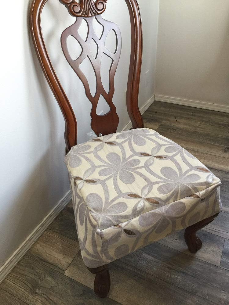 Dining Chair Splat Back Cabriole Legs with Floral Pattern