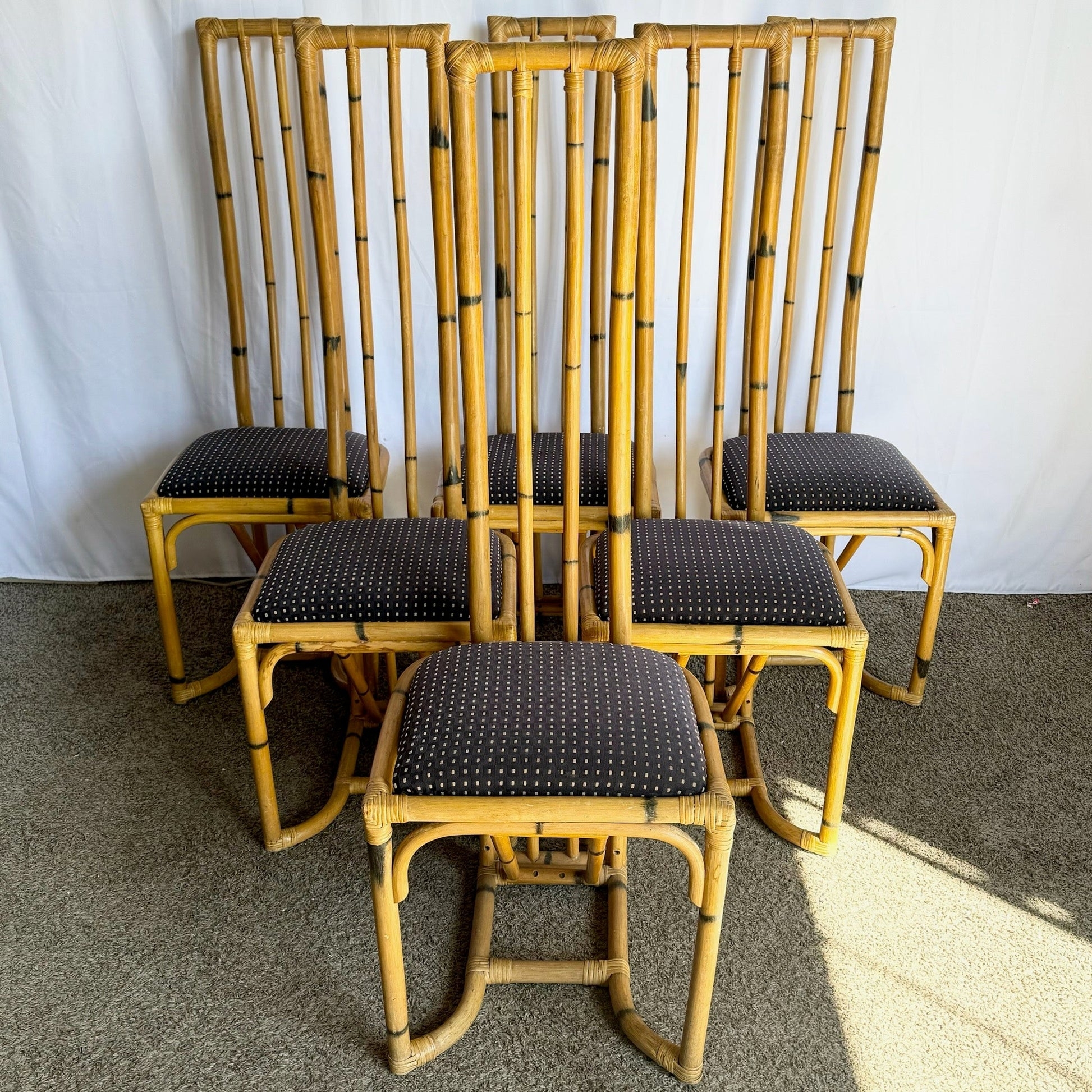 Dining Chair Vertical Slats Tropical Chic Dining Seating