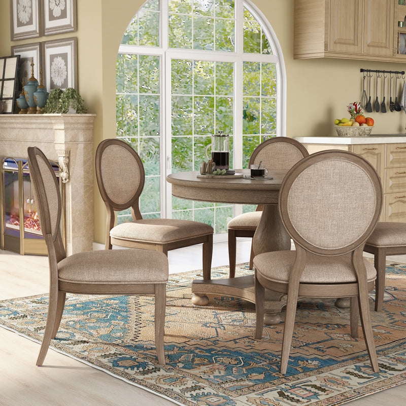 Dining Chair Weathered Oak French Country Dining Set