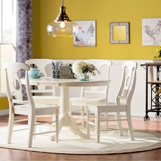 Dining Set Shield Back Design and French Country Breakfast Nook