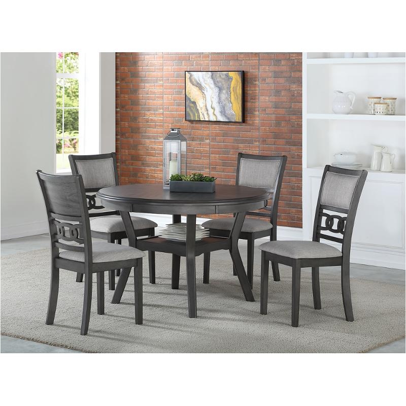 Dining Set with Lattice Back Chairs and Grey Finish