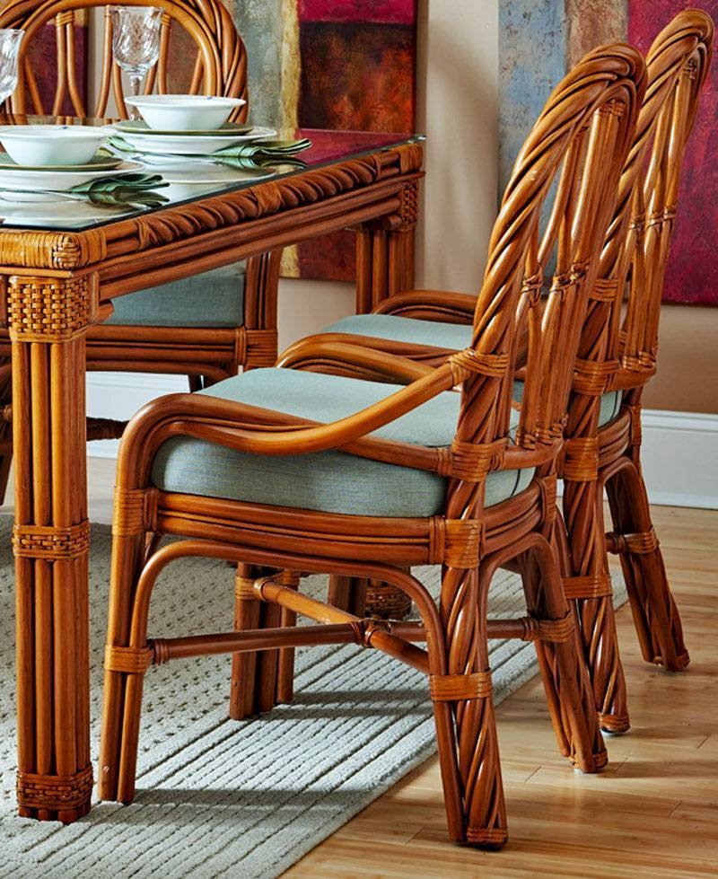 Dining Set with Twisted Back Island Style Dining Table