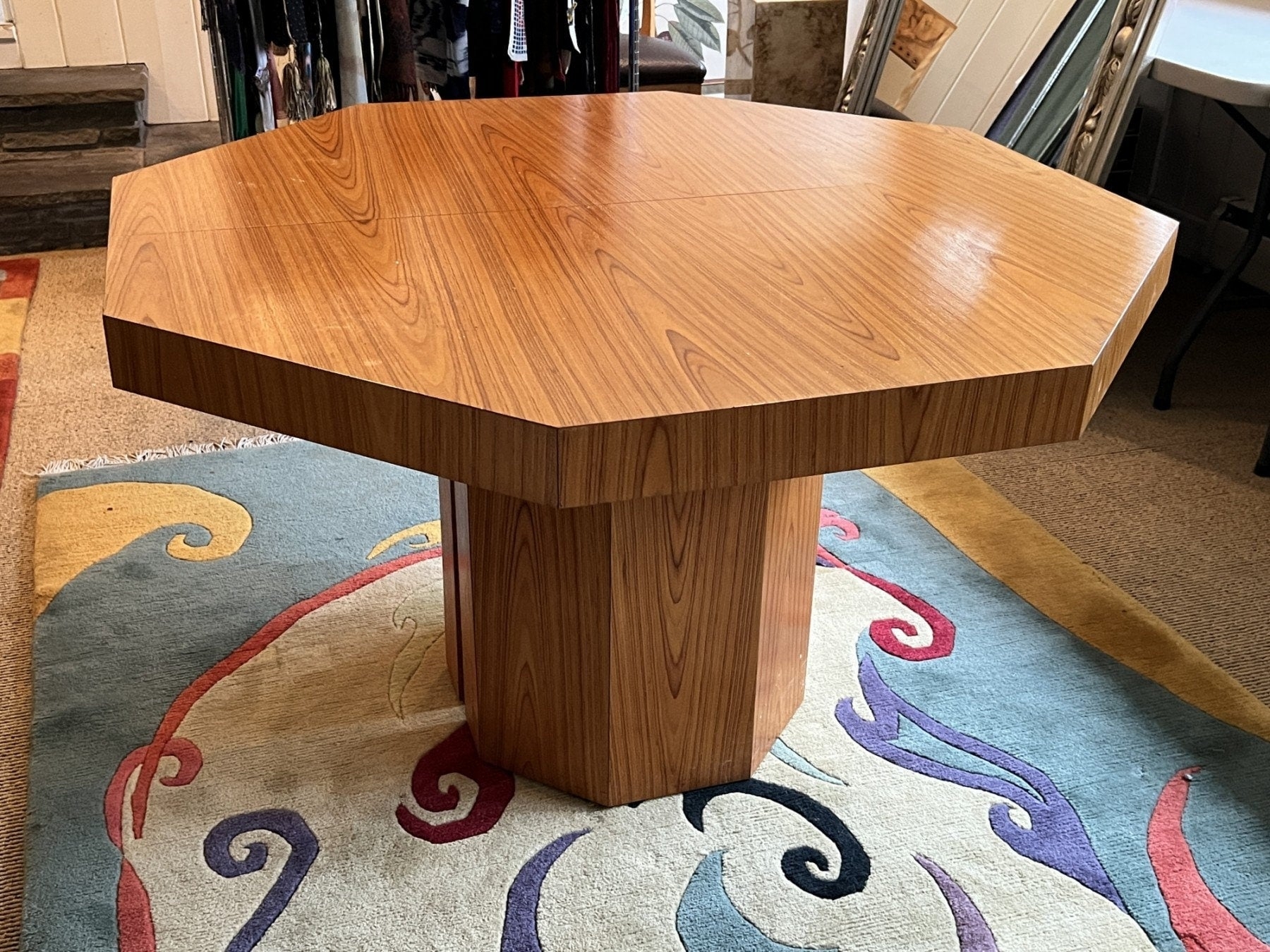 Dining Table: Octagonal Top and Italian Wood Style