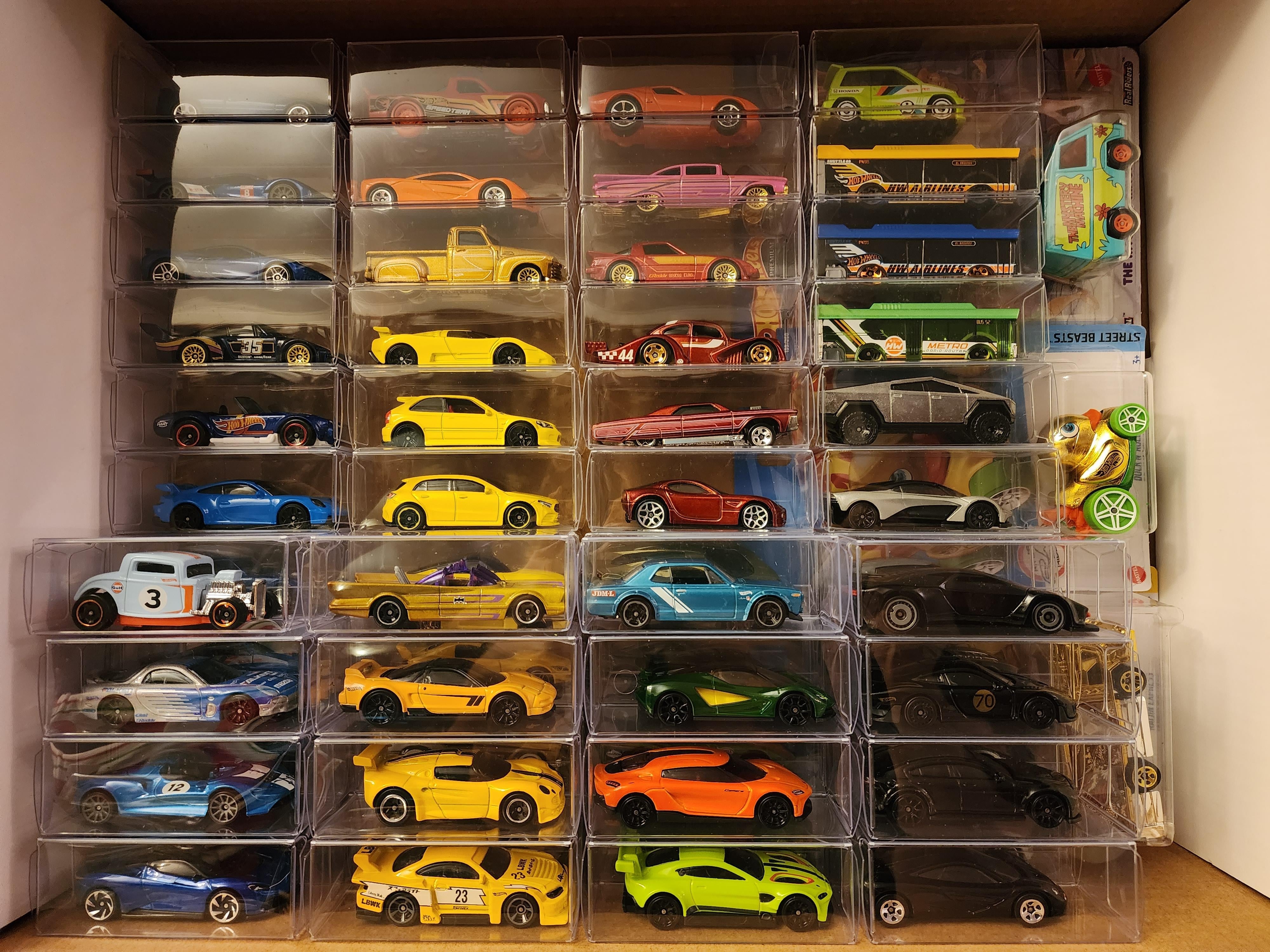Display Case using Stackable Units for Hot Wheels Storage