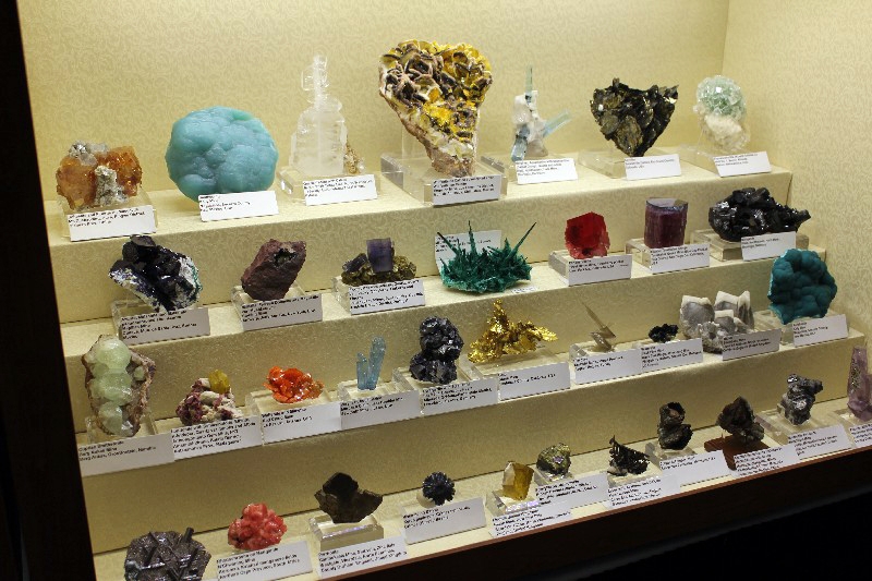 Display Case with Tiered Risers for Museum Style Display
