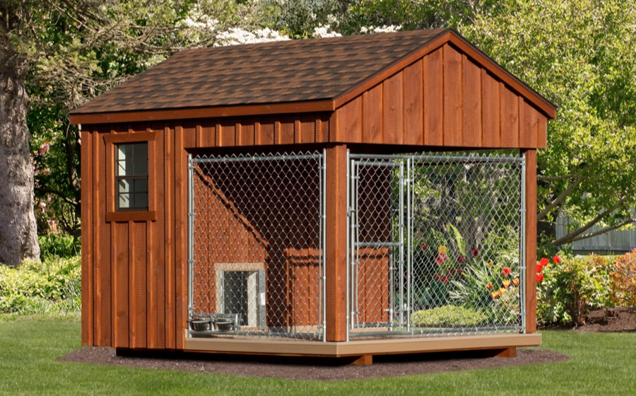 Dog Kennel: Board and Batten Rustic Canine Shelter