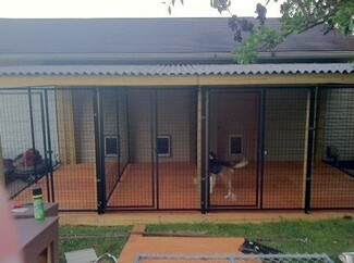Dog Kennel: Raised Flooring Multiple Run Design Setup