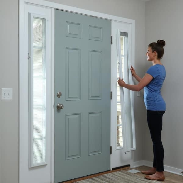 Door Blinds Cordless Operation Add On Frame Sidelight Fit