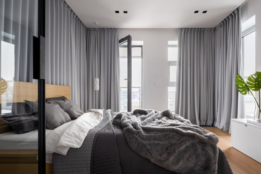 Drapes Floor To Ceiling Luxury Recessed Curtain Track Grey