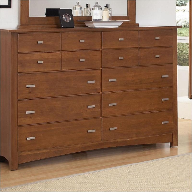 Dresser Cherry Wood Ten Drawer Storage With Mirror