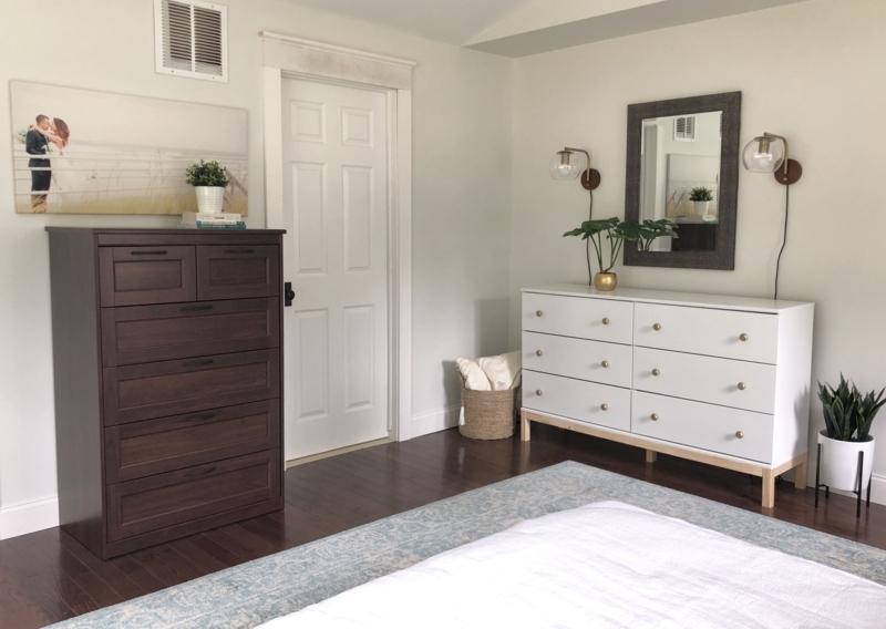 Dresser Set Mixed Finish His And Hers Storage Unit