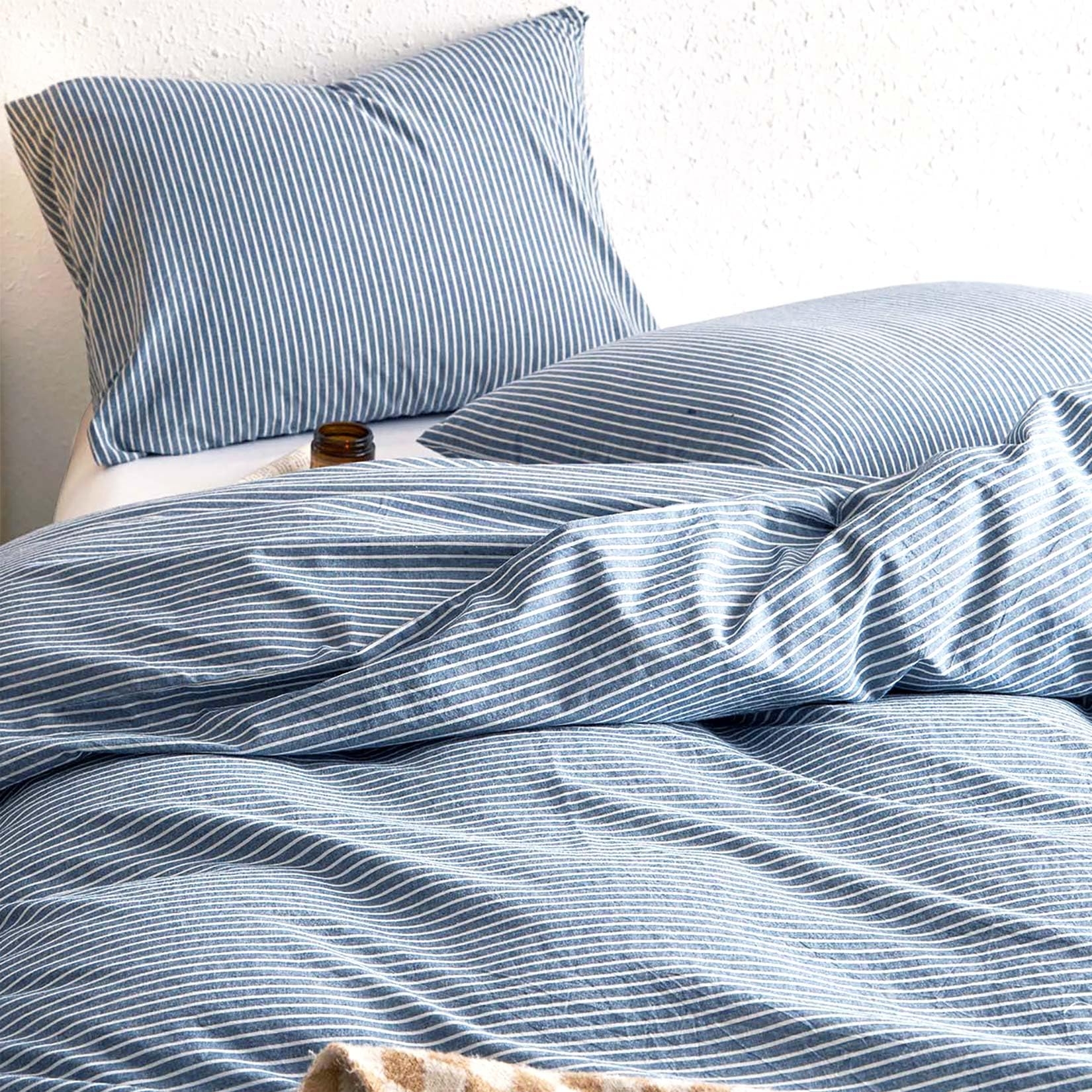 Blue And White Striped Bedding