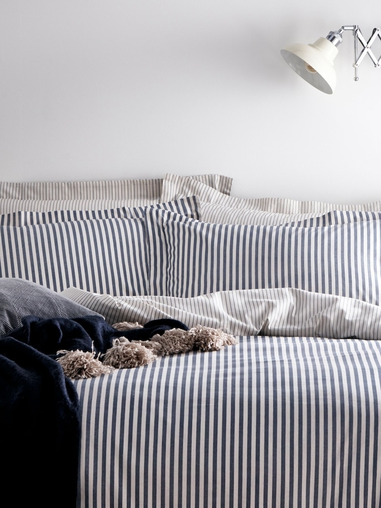 Duvet Cover Set Navy Pinstripe Accordion Wall Lamp Ideas
