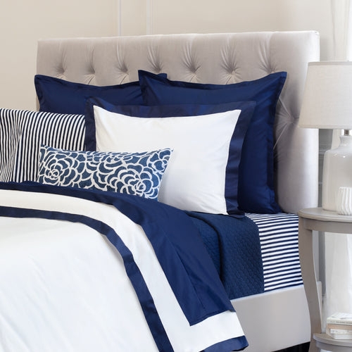 Navy And White Bed Linen
