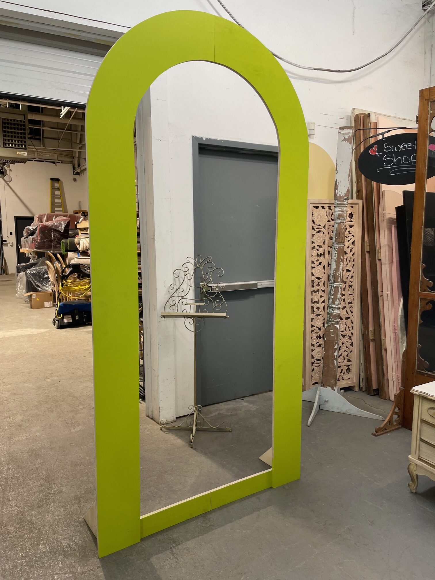 Event Backdrop Lime Green Opening Modern Event Cutout Frame