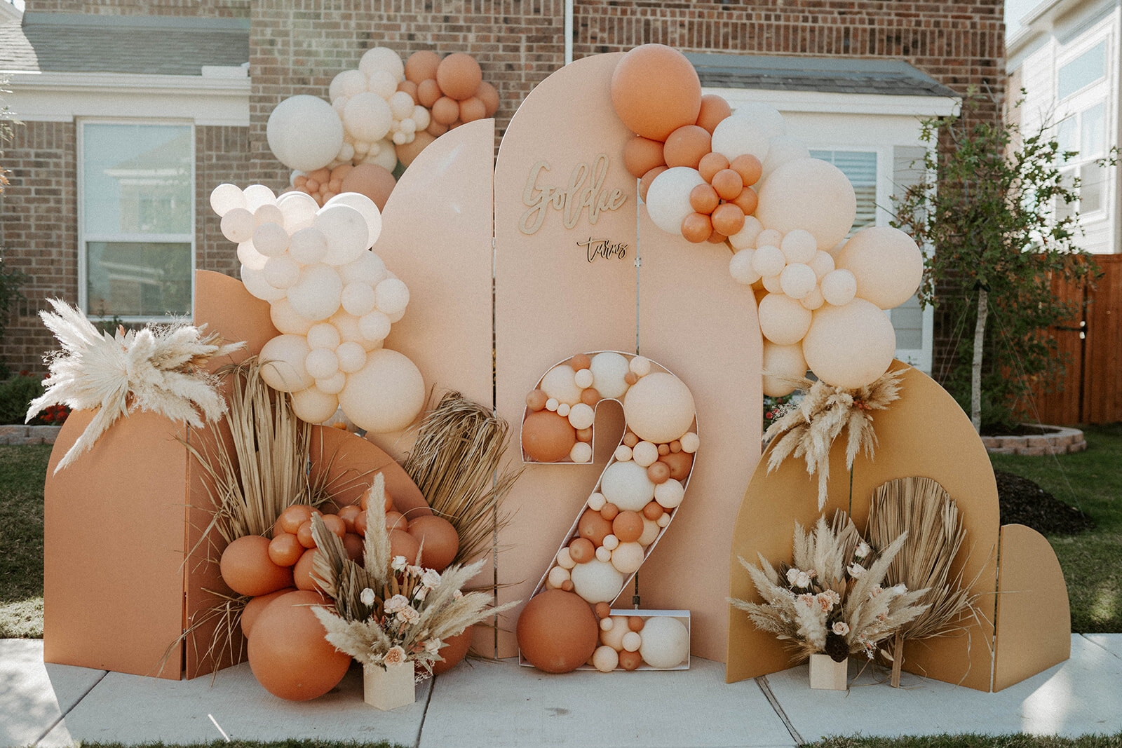 Event Backdrop Terracotta Palette DIY Arched Backdrop Ideas