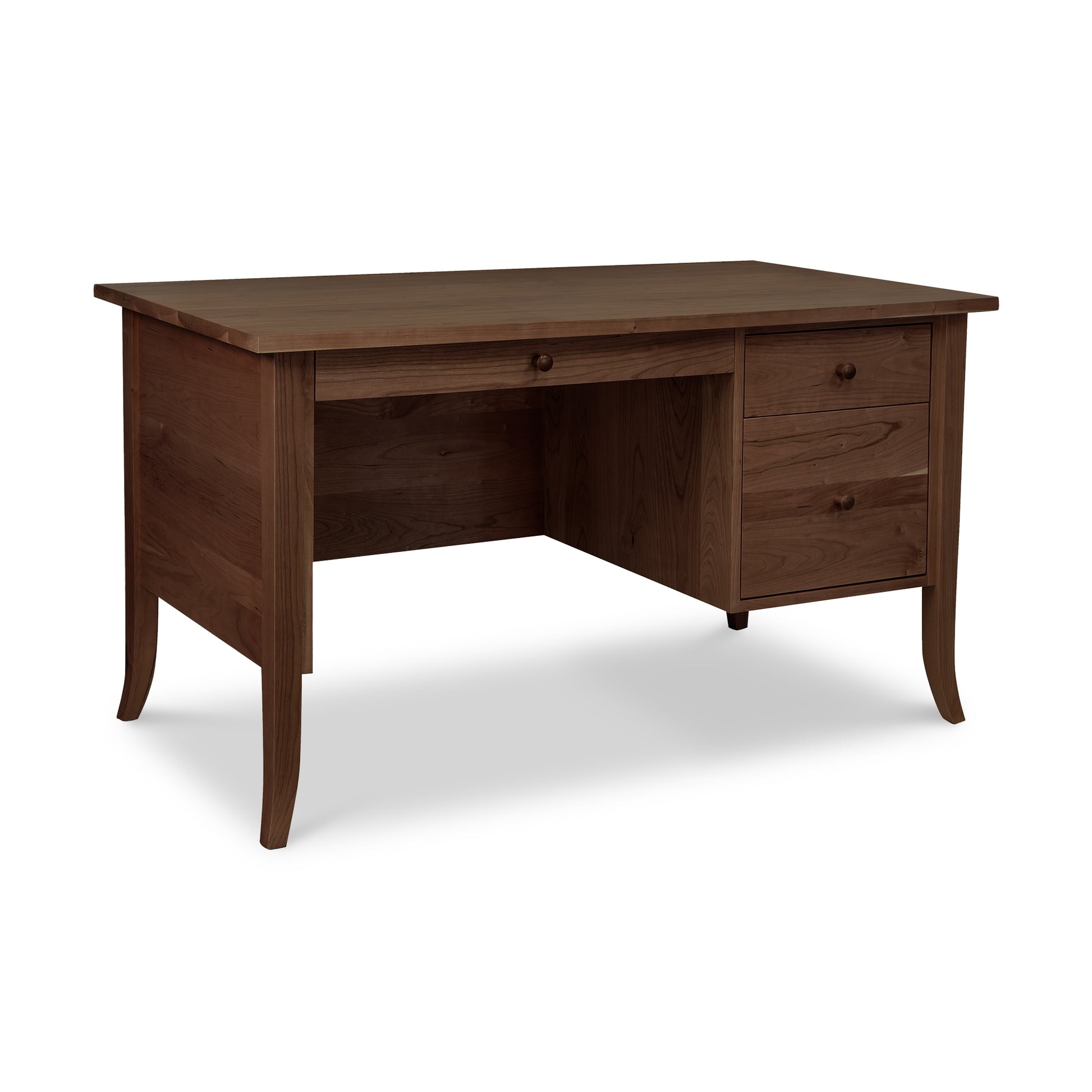 Executive Desk Walnut Brown Dark Walnut Study Desk