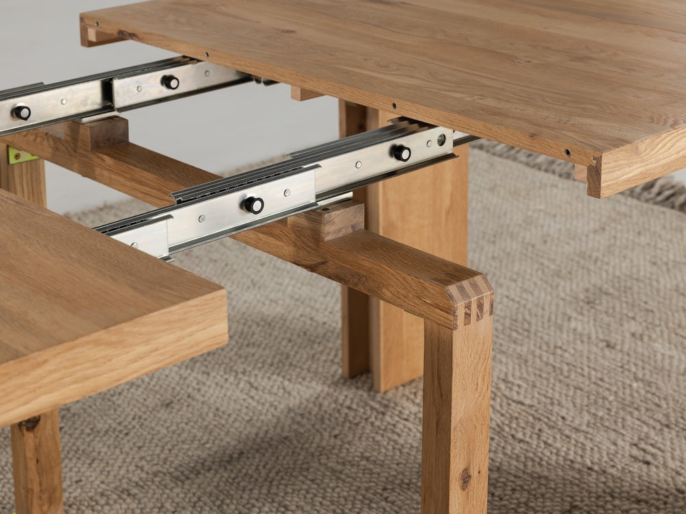 Extendable Dining Table: Finger Joint Telescoping Dining Table Mechanism