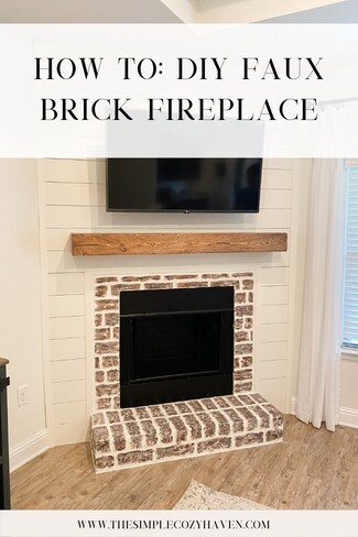 Fireplace German Smear Brick White Brick Fireplace Makeover